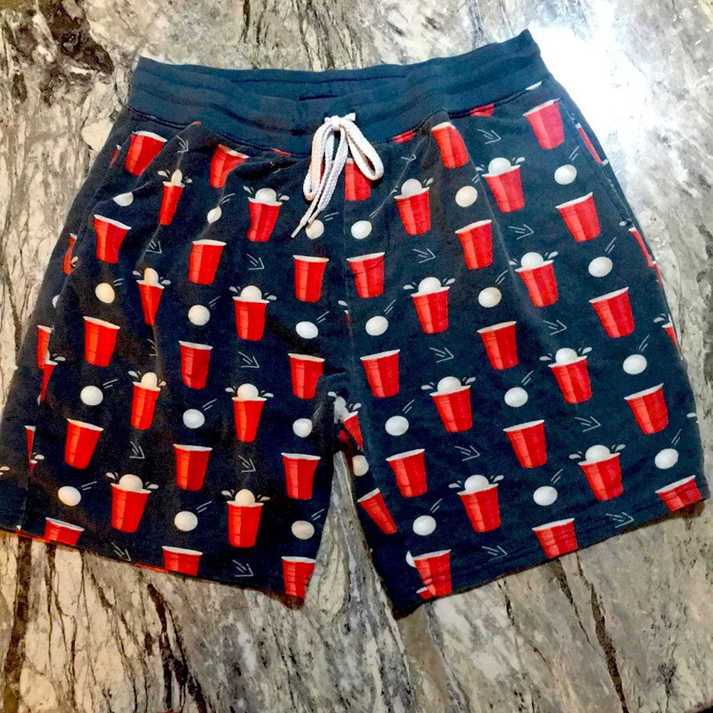 Cup pong shorts,Size Medium,Brand-No Boundaries
